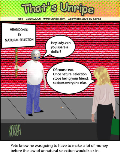 cartoon 51, unnatural selection